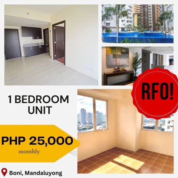 Easy Move In RFO 1 Bedroom Unit For Sale Near MRT 3 Mandaluyong City