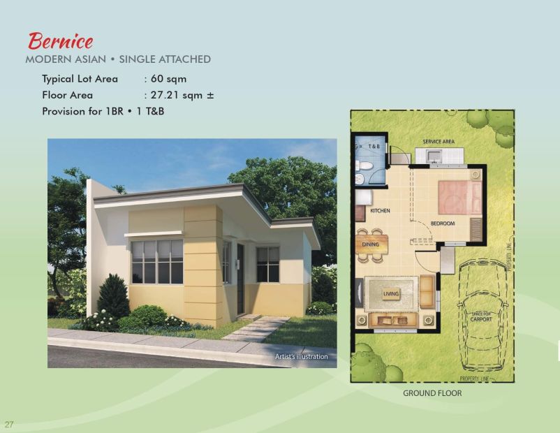 Bernice Model House For Sale In Sandia Homes, Tanauan, Batangas