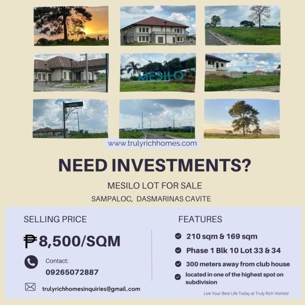 Mesilo Lot at Sampaloc, Dasmarinas Cavite For Sale!