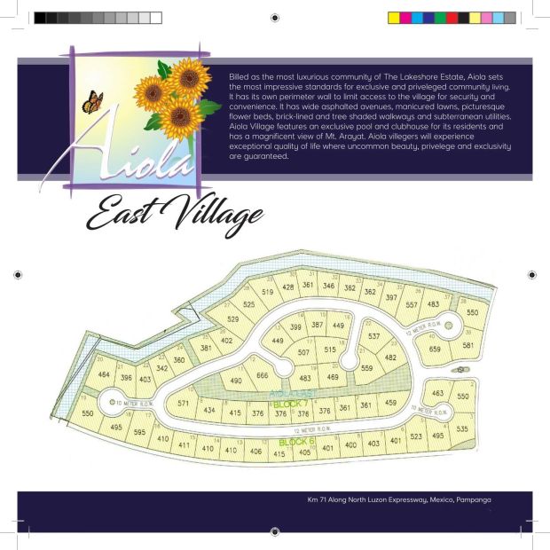 The Lakeshore Aiola East Village Lot Only For Sale In Km 71 Mexico Pampanga