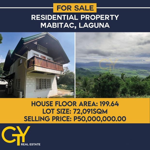 2 Storey House and Lot for Sale in Mabitac, Laguna