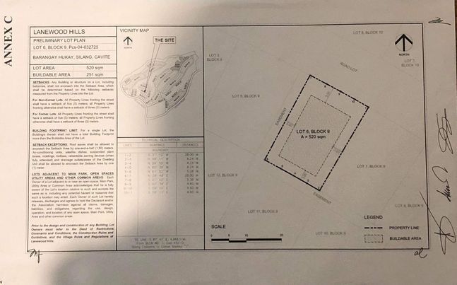 520 sqm Lot For Sale at Lane Wood Hills in Silang Cavite