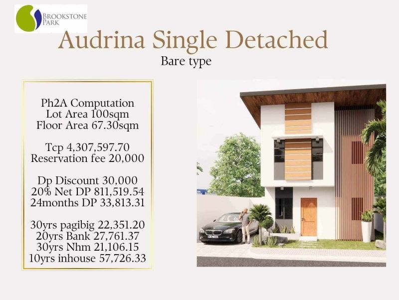 Brookstone Park Audrina Single Detached Bare Type