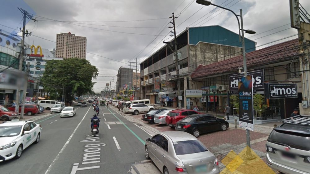 Commercial Lot with old building along Timog Avenue for sale