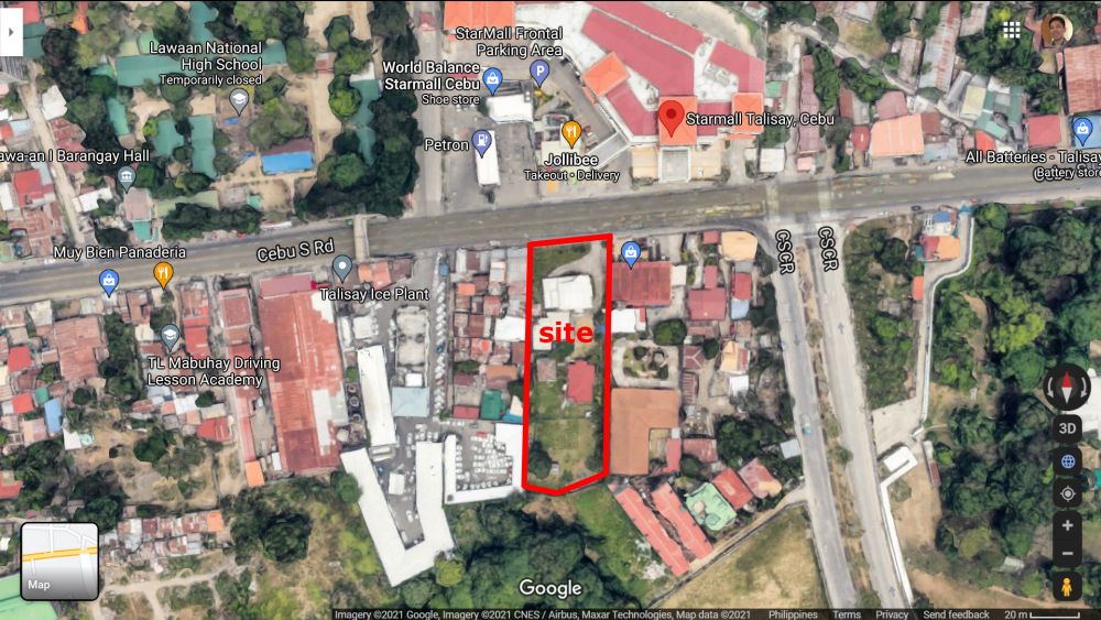 For Sale Commercial lot (3,512 sqm area) in Lawaan 1, Talisay City Cebu