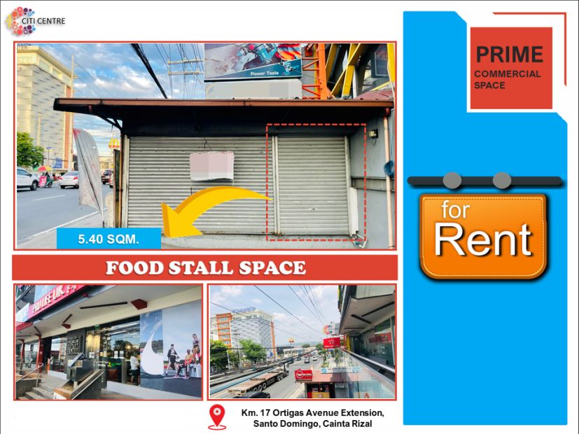 Food Stalls in Citi Centre Commercial Residential Building for rent