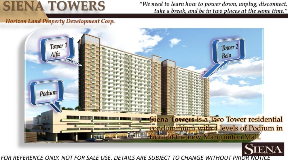 66.5 sqm, 2 Bedroom Unit For Sale at Siena Towers 1 in Sto. Niño