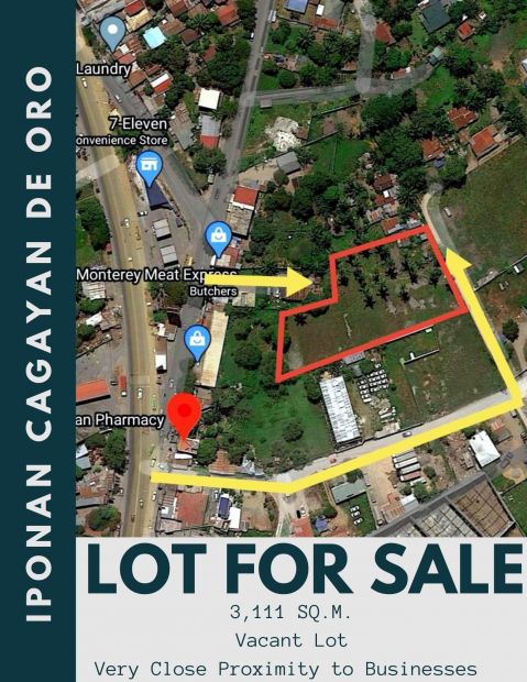 3,111 sqm Vacant Lot For Sale in Iponan, Cagayan de Oro City