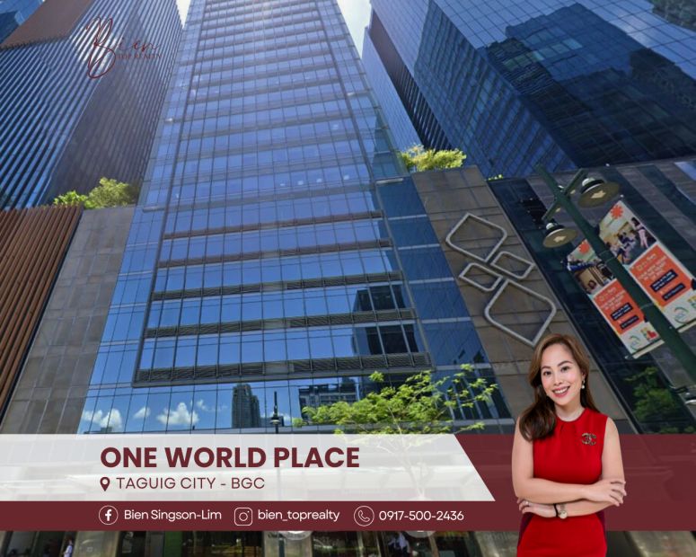 One World Place Office Space in BGC, Taguig for Sale near Citi Plaza