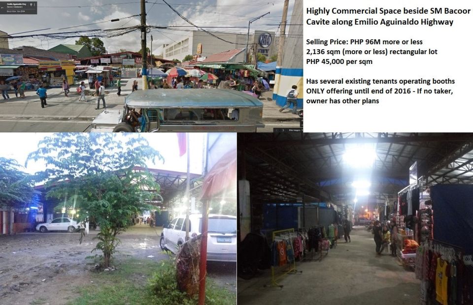 Highly Commercial Space beside SM Bacoor, Cavite, along Emilio ...