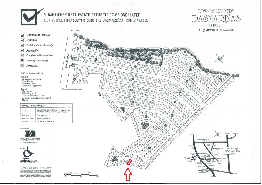 122sqm Lot For Sale in Town and Country Homes Dasmarinas Cavite Phase 2