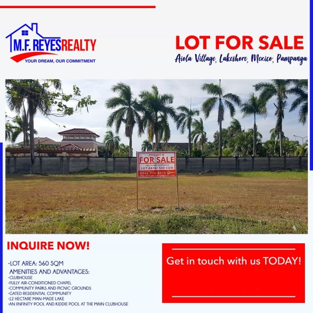 for-sale-560-sqm-aiola-residential-lot-at-lakeshore-mexico-pampanga