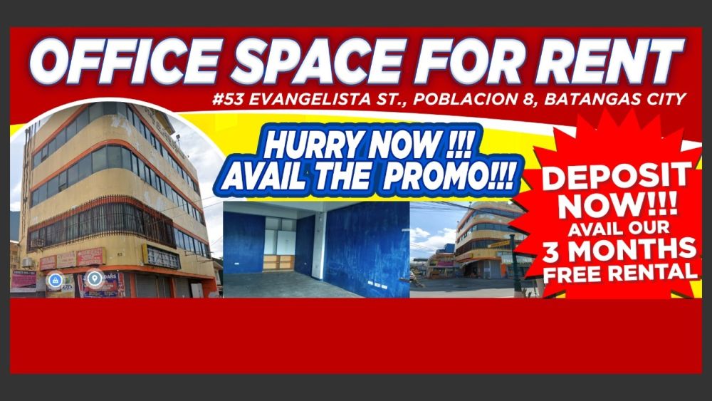 Commercial/Office Space For Rent in Poblacion 8, Batangas City