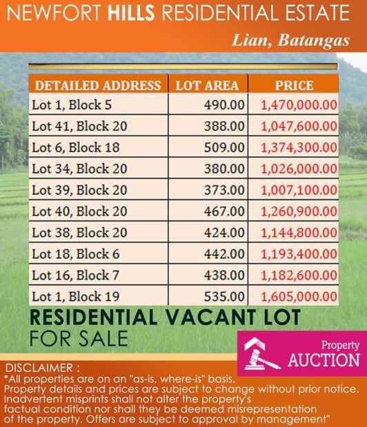 Residential Vacant Lot For Sale in Lian Batangas