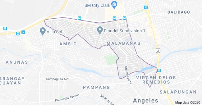 Cuayan Angeles City Map Prime Lot Of 359 Sq Mts For Sale In Malabanias, Angeles City, Pampanga  Province