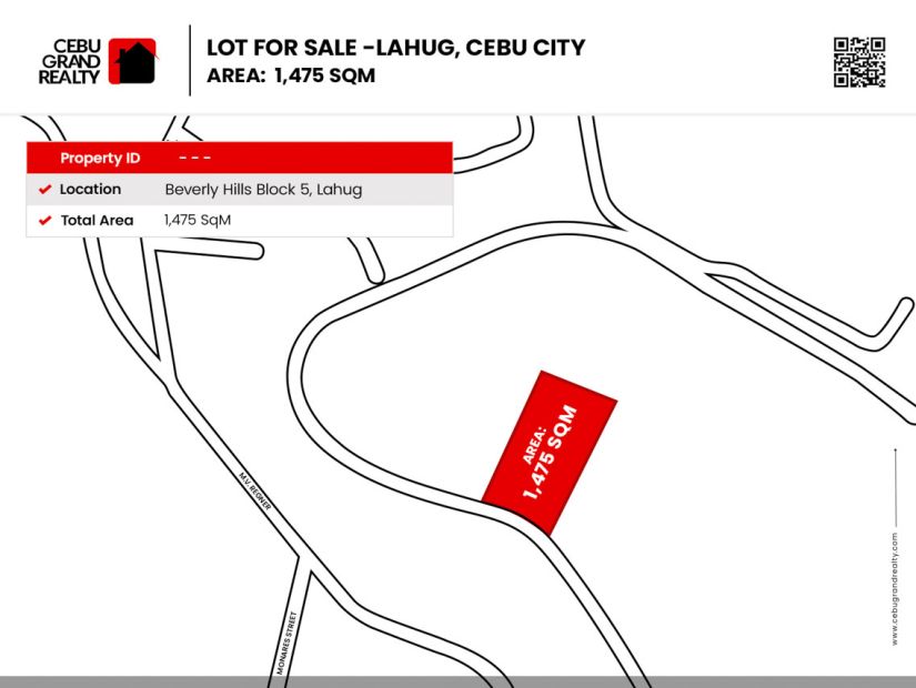 1457 Lot for Sale in Beverly Hills Lahug