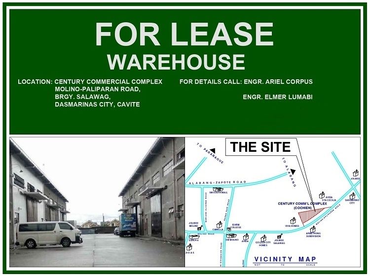 Warehouse Space for Lease (Century Commercial Complex) in Dasmariñas ...