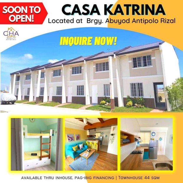 Affordable Townhouse For Sale at Casa Katrina Antipolo Rizal