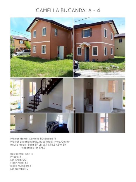 For Sale 2 Storey House And Lot In Camella Bucandala Imus Cavite   E07c2c3377460b 