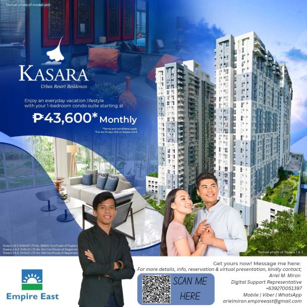 1 Bedroom Condo unit for sale at KASARA URBAN RESORT RESIDENCES in ...