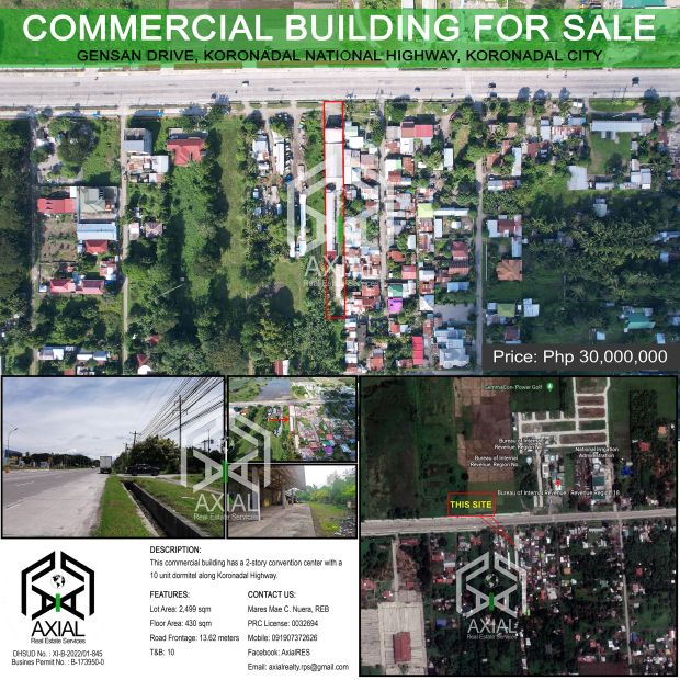 Commercial Building For Sale Koronadal National Highway, Koronadal City