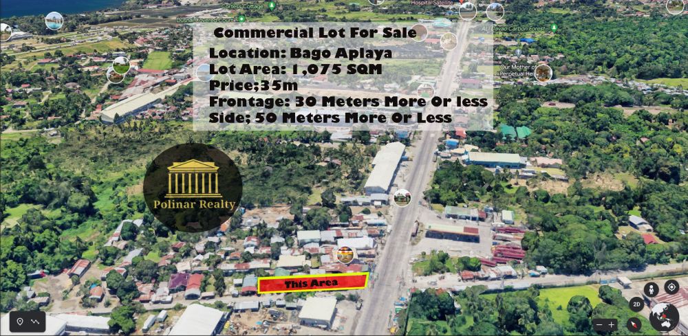 1,075 Sqm Prime Commercial Lot Is For Sale At Bago Aplaya, Davao City!