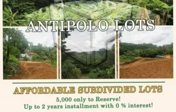 Residential Lot For Sale in San Jose, Antipolo, Rizal