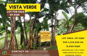 Residential Lot For Sale in San Isidro, Cainta, Rizal