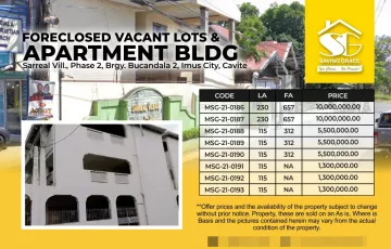 Apartments For Sale in Bucandala II, Imus, Cavite