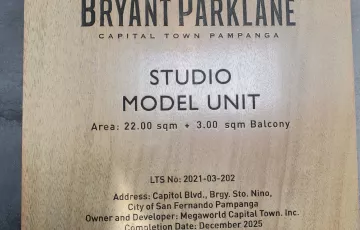 Studio For Sale in Santo Niño, San Fernando, Pampanga