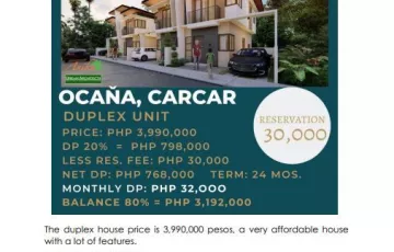 Townhouse For Sale in Ocana, Carcar, Cebu