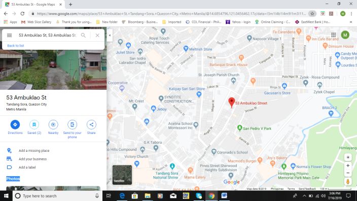 Nia Village Tandang Sora Map 160 Sq. M. Lot In Npc Village, Tandang Sora