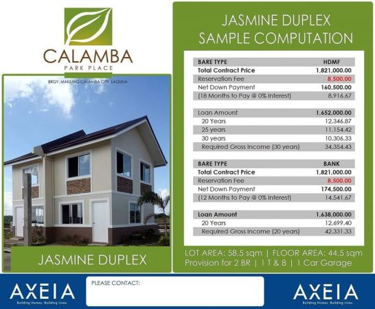 House & Lot for sale in Calamba park place, Calamba, Laguna