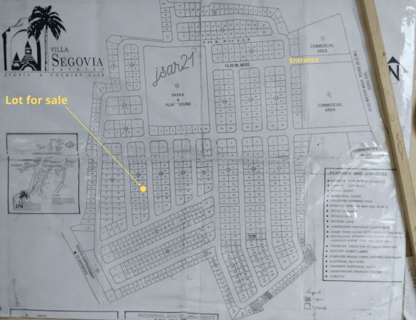 Lot For Sale in Villa Segovia Estates, Sta. Rosa City, Laguna