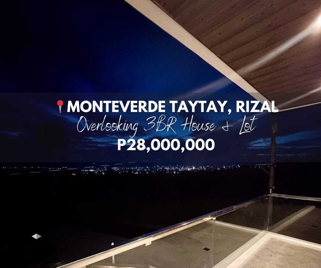 For Sale: Overlooking House and Lot in Monteverde Royale -Taytay City, Rizal