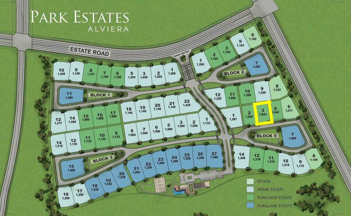 1,042 sqm Residential Lot For Sale in Park Estates Alviera, Pampanga