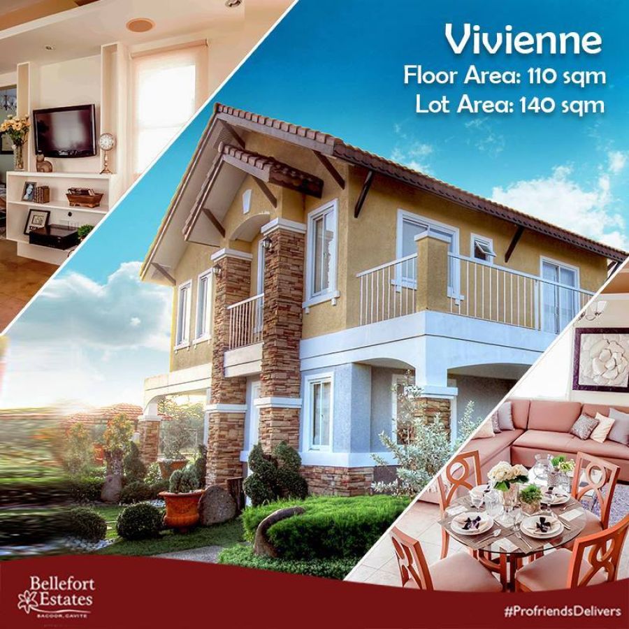 Vivienne Model House & Lot for Sale in Bellefort Estates at Bacoor City, Cavite