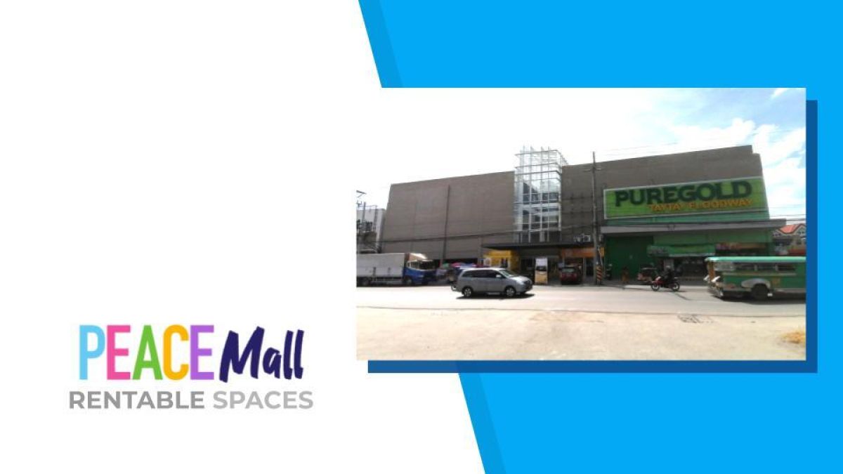 Commercial, Retail, Office spaces for LEASE at Peace Mall, Taytay, Rizal