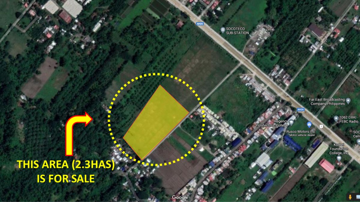 For sale Lot Ideal for Commercial Development or Warehouse in Koronadal
