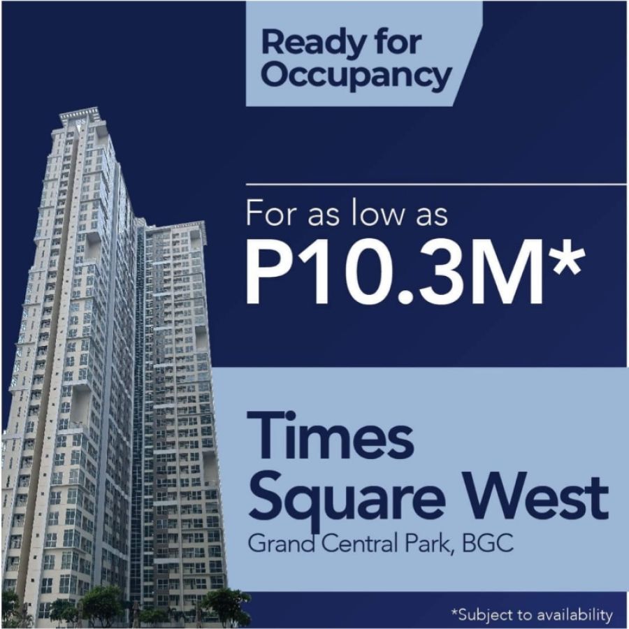 1 Bedroom Ready for Occupancy in BGC infront of Mitsukoshi Mall