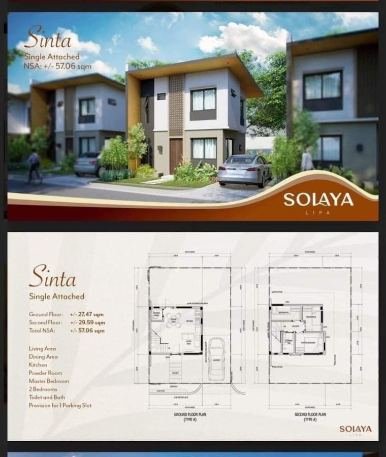 House and Lot for sale in Solaya Residences Lipa, Batangas