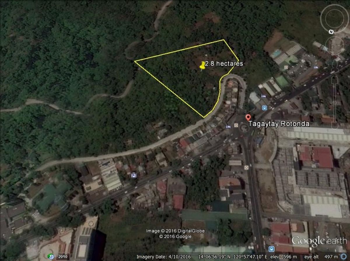 Tagaytay 2.8 hectares lot near Rotonda and overlooking Taal Lake..For ...