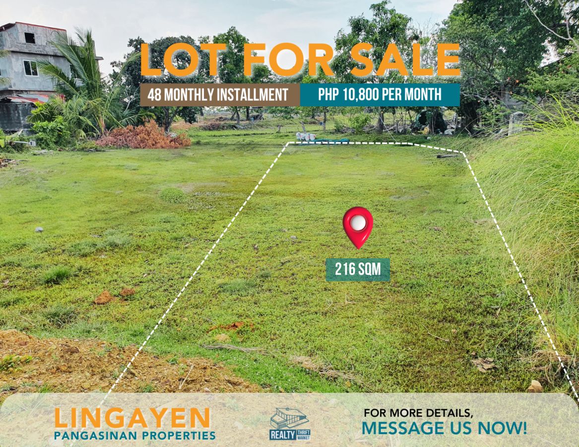 216 sq.m. Affordable Lot for Sale in Lingayen, Pangasinan