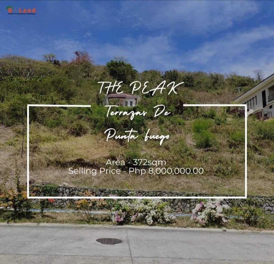 372 sq.meters Lot for Sale at The Peak, Terrazas de Punta Fuego Nasugbu Batangas