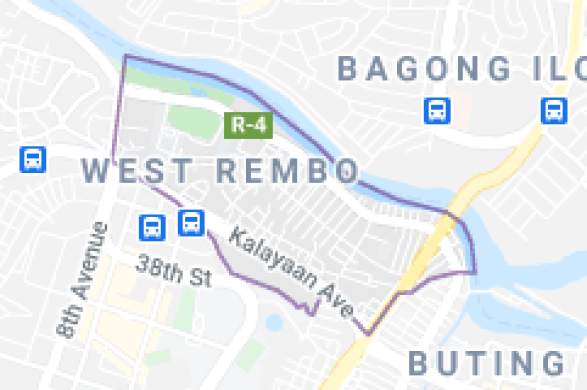 West Rembo Makati Map 1 Bedroom Apartment Good For 3 To 4 Person