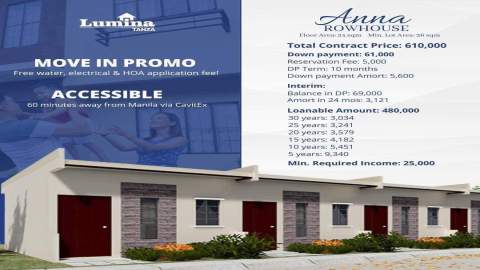 Affordable Row House for Sale in Tanza Cavite