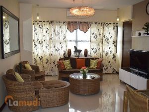 Fully Furnished Living Room in an Apartment for Rent